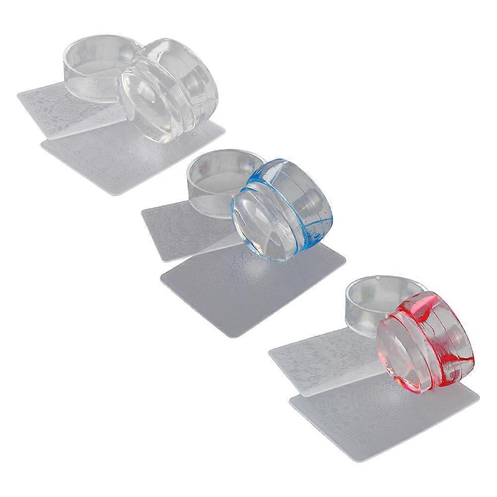 Nail Art Plates Nail Stamping Template for Manicure 3Sets Tool Kit