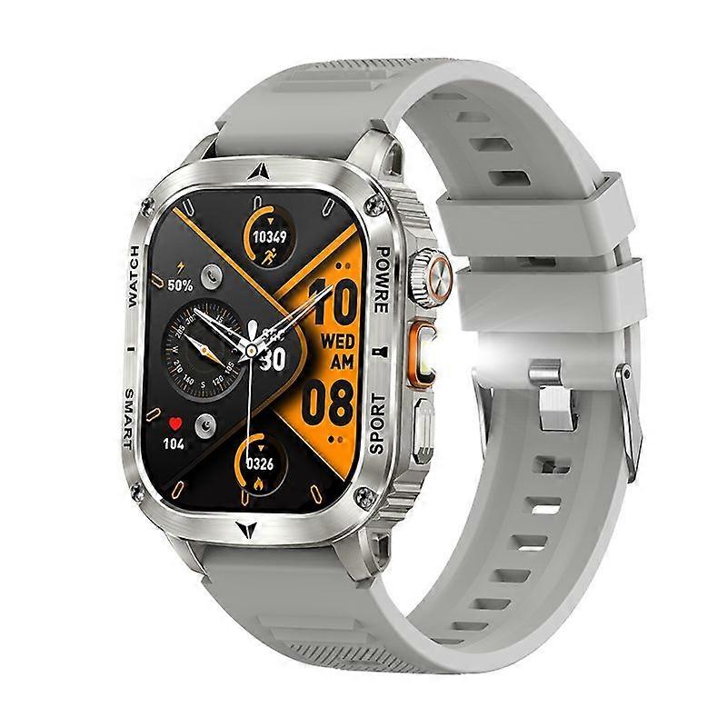 AK80 Smartwatch Flashlight 400mAh Large Battery(Grey)