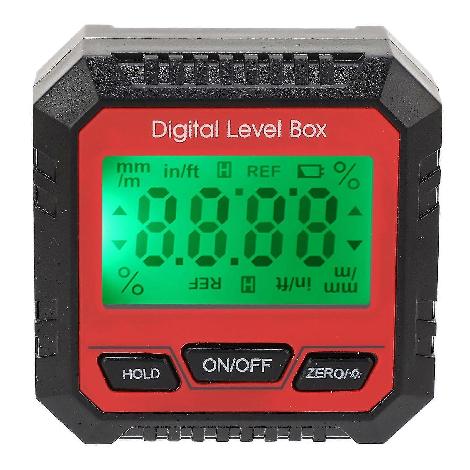 Qukaim Magnetic Digital Angle Finder Digital Level Box Magnetic Angle Finder Protractor Inclinometer, Accurate Measurement Tool for Carpentry and