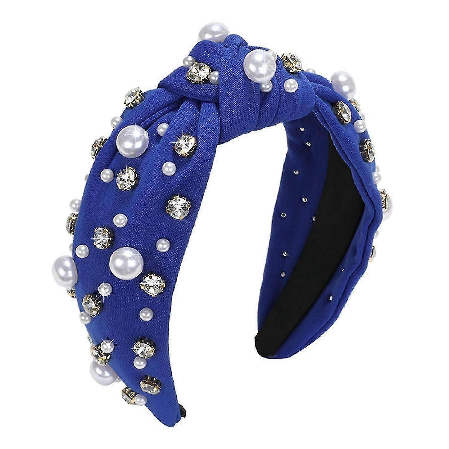 Independence Day Royal Blue Head Bands for Women's Hair Knotted Headband With