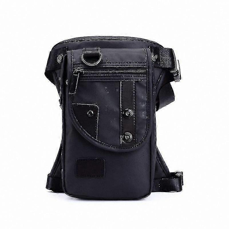 Waterproof Oxford Travel Waist Bag for Men Motorcycle Tactical Chest Pouch with Leg Strap