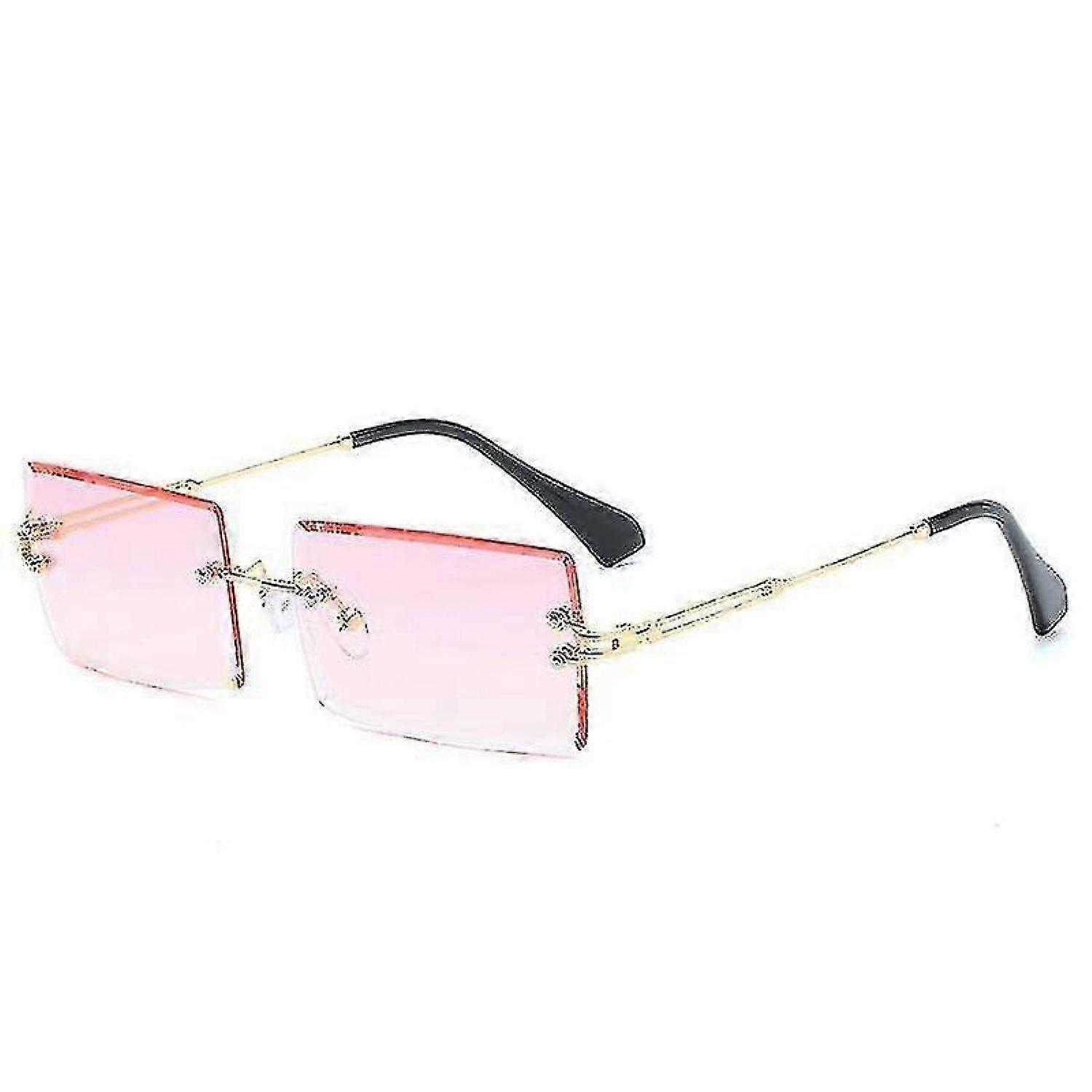 Small Rectangle, Rimless Square, Sunglasses -HK908