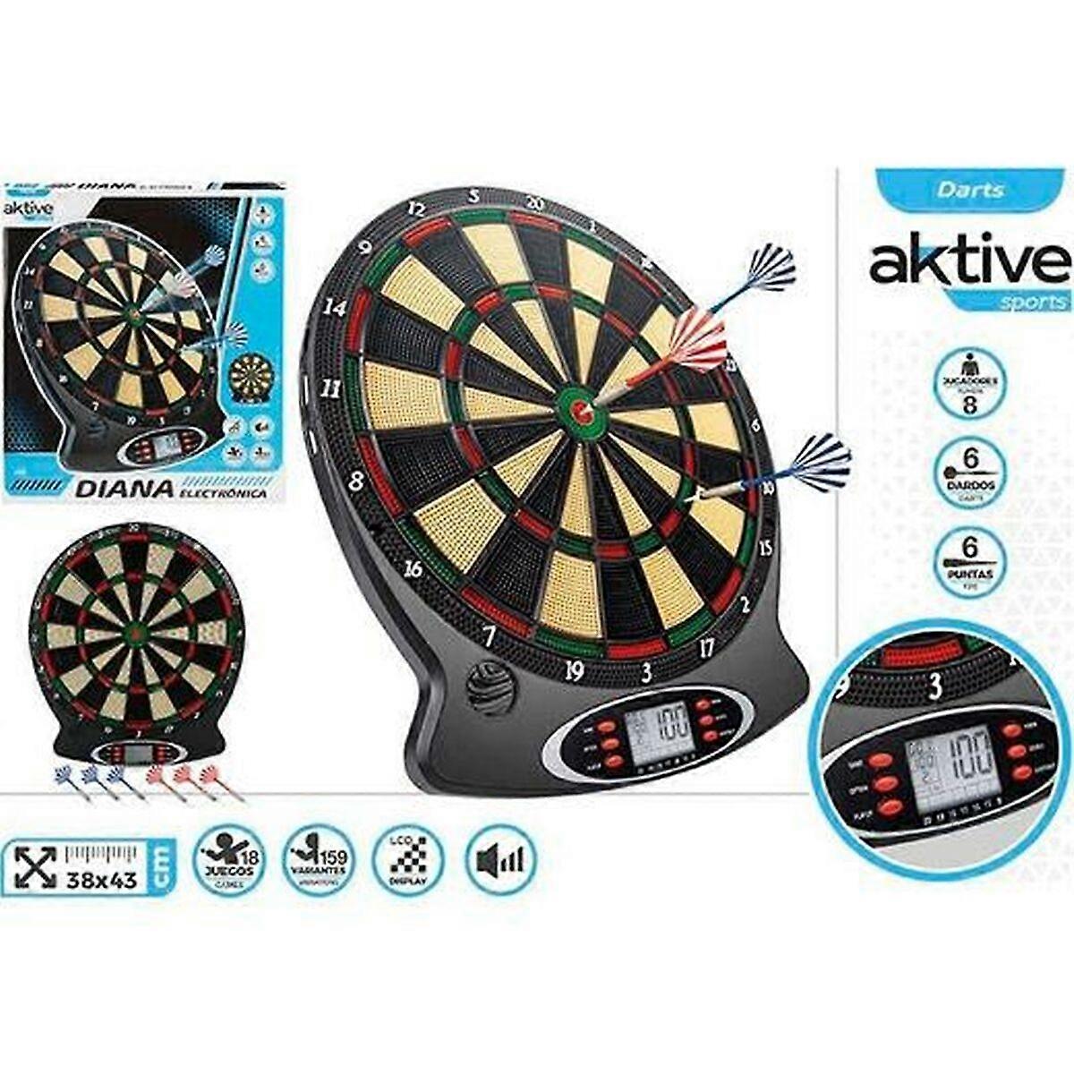 Electronic Dartboard Aktive 38 x 43 cm