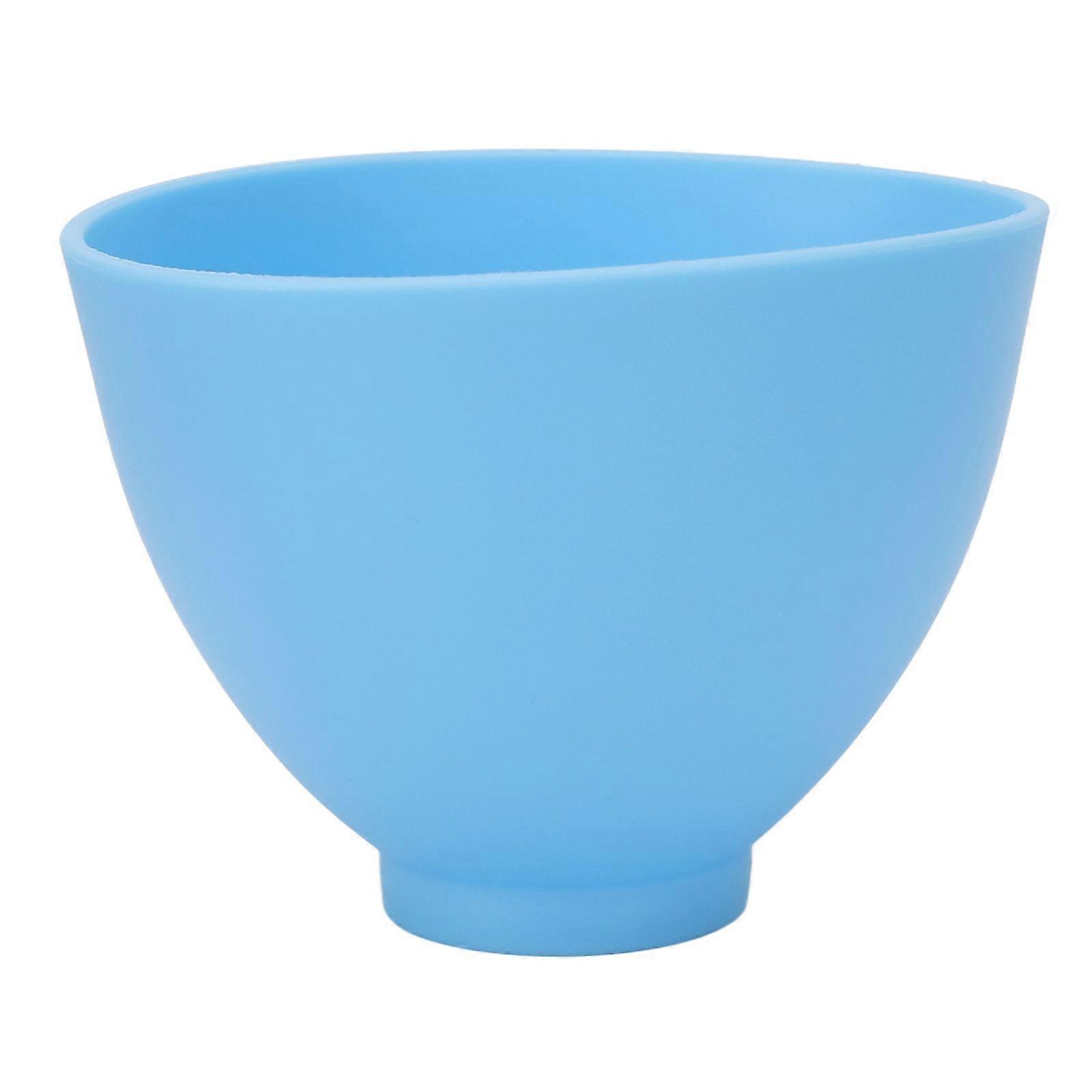 Silicone Mixing Bowl Reusable Heat Resistant Face Mask Mixing Bowl for Plaster Painting Paint 15 X 15 X 11cm Blue