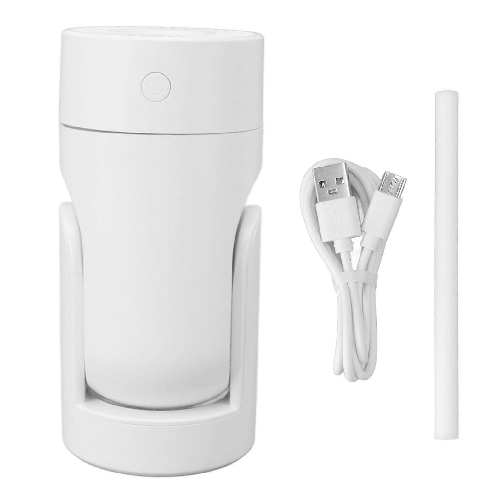 Portable Mini Humidifier Automatic Head Shaking Spray USB Cool Mist Humidifier for Bedroom Desktop White