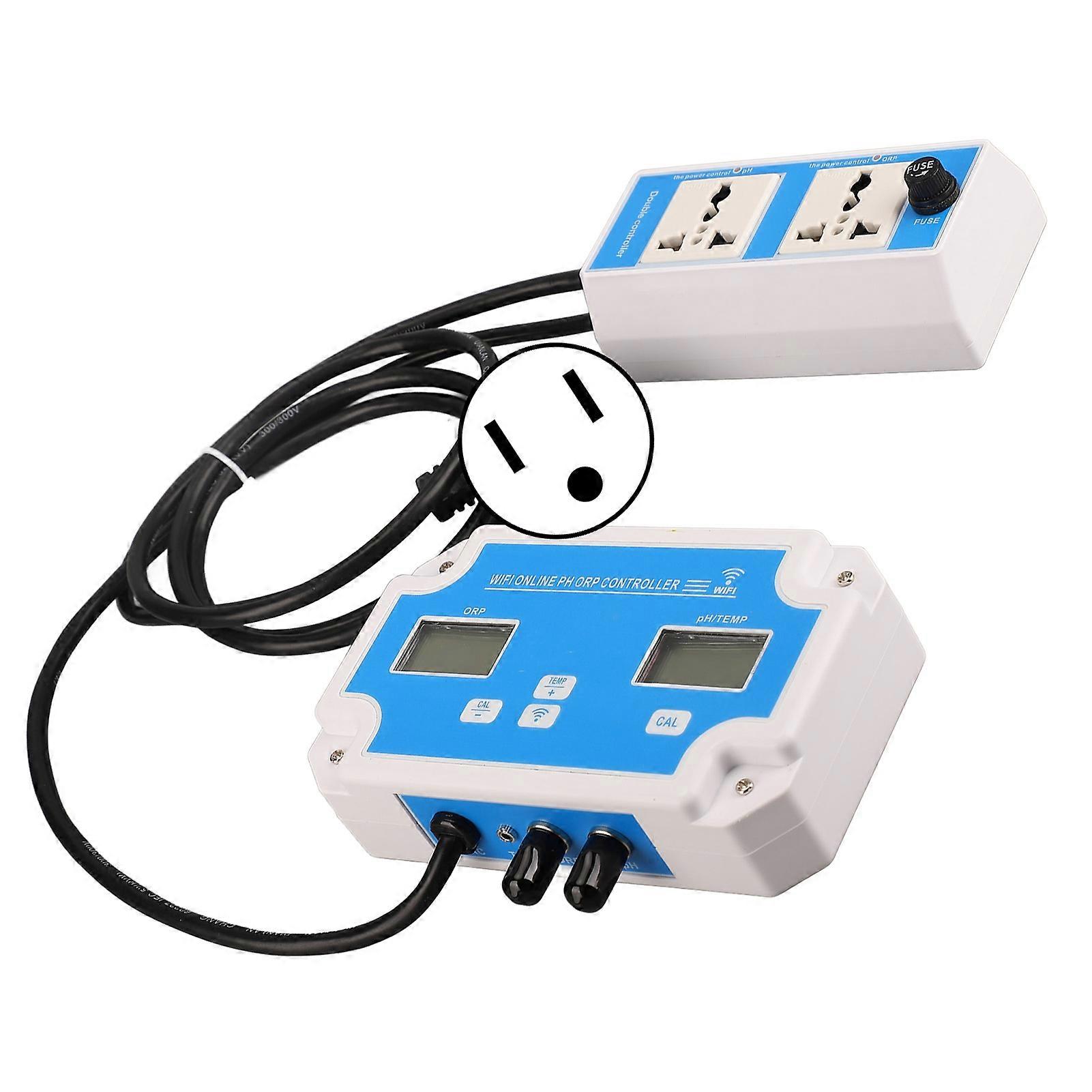 Digital Water Quality Meter PH Temp ORP Wireless WIFI APP 16x11.5x4cm US Plug