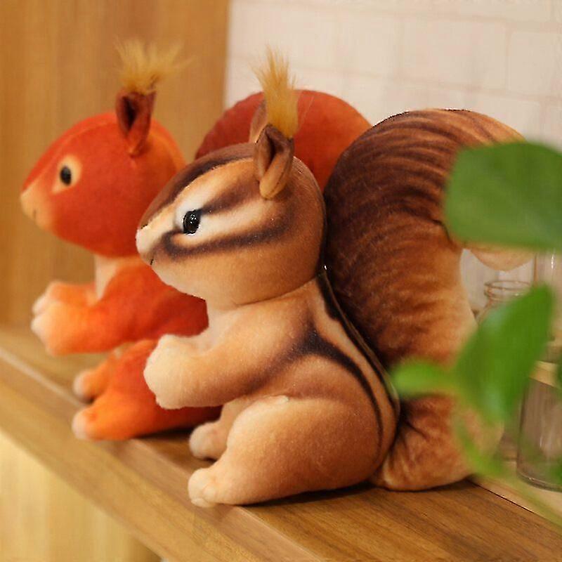 25 سنتيمتر لطيف السنجاب أفخم لعبة Kawaii محشوة وسادة هدية عيد الميلاد للأطفال ديكور عطلة