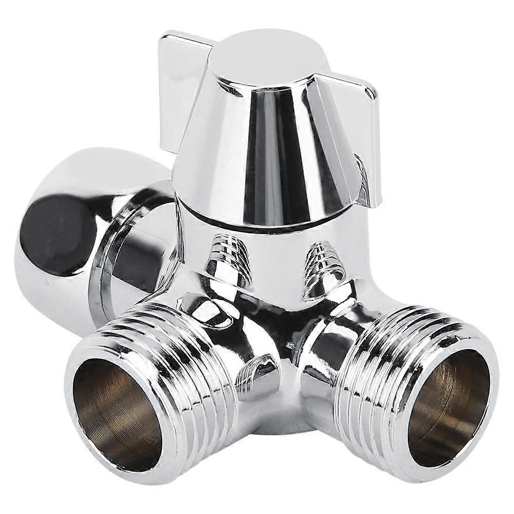 G1/2" Shower Three way T shaped Adapter Water Diverter Connector Toilet Bidet Water Separator
