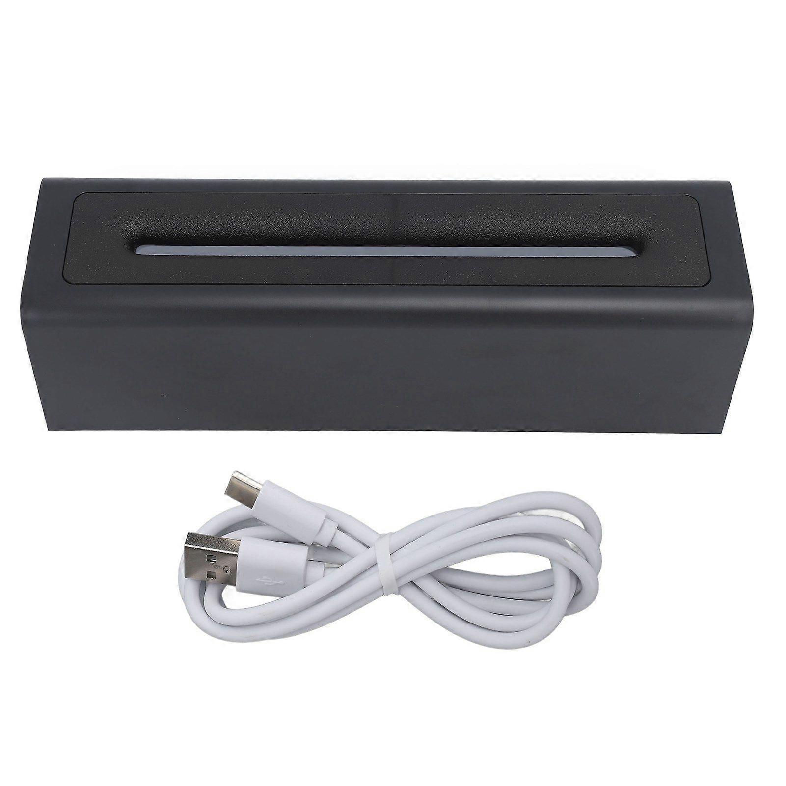 Essential Oil Diffuser 150ml Aromatherapy Humidifier Colorful Flame Light Quiet Operation USB Powered Mist Diffuser Black