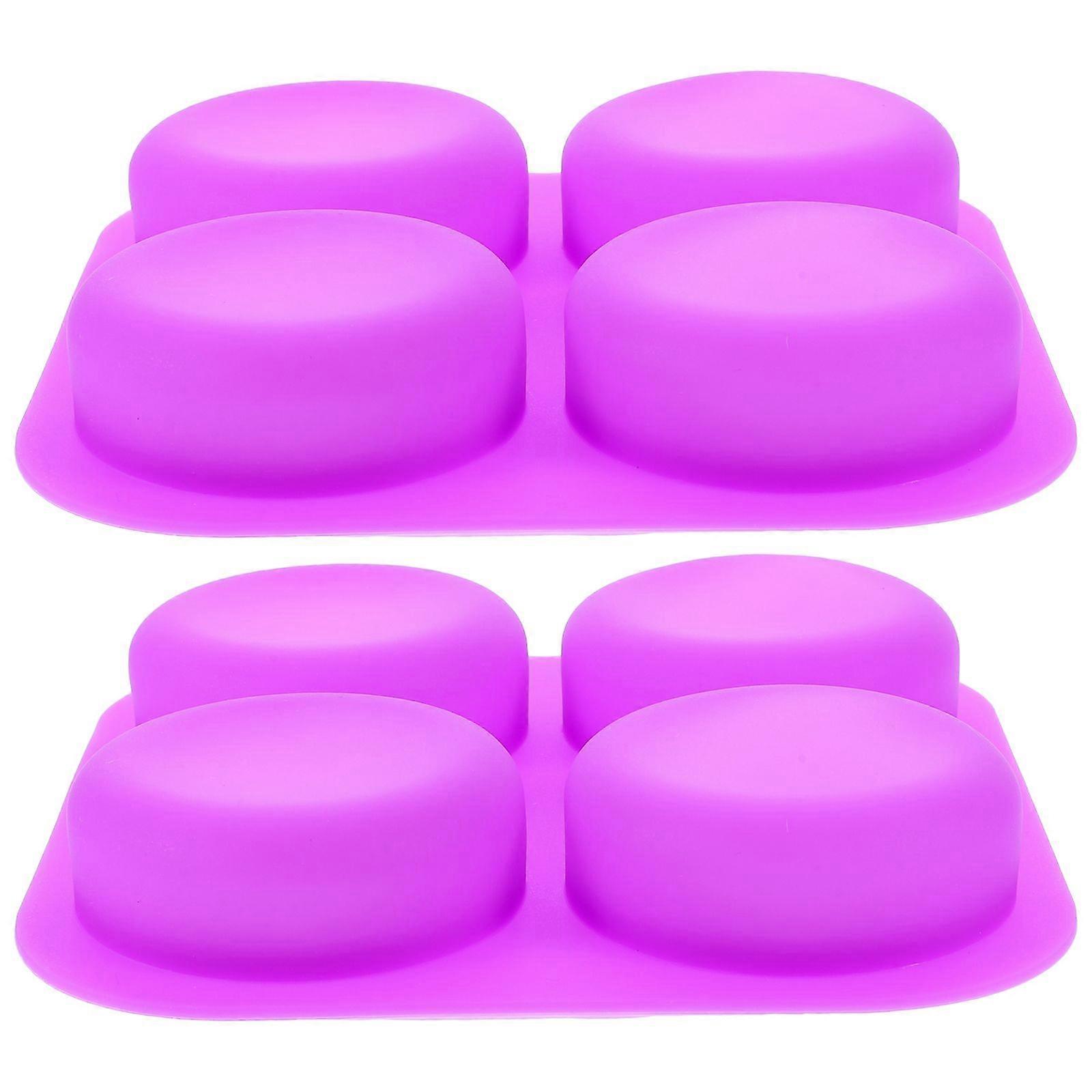 2pcs Soap Molds Silicone Diy Silicone Bar Soap Molds Handmade Soap Molds for Soaps Making