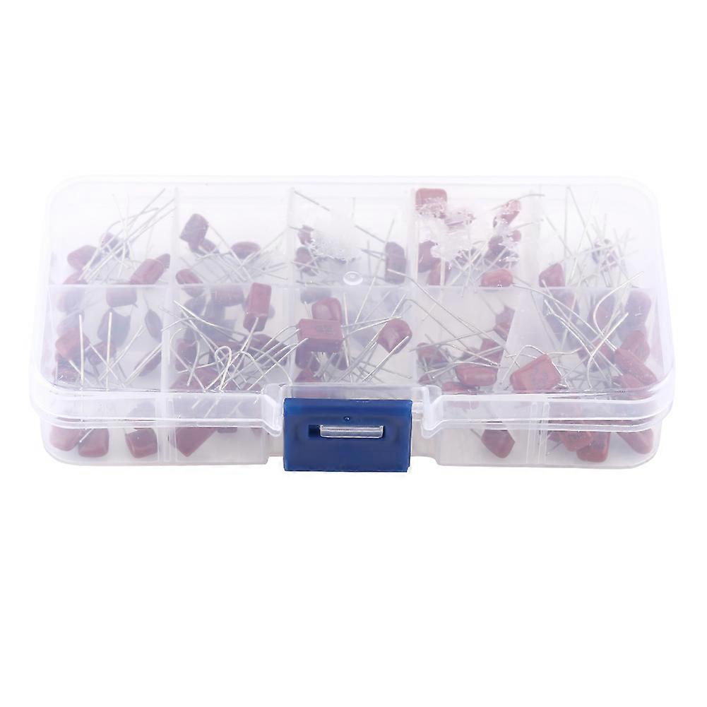 Kit d'assortiment de 100 condensateurs à film polypropylène CBB de 10 nF à 470 nF