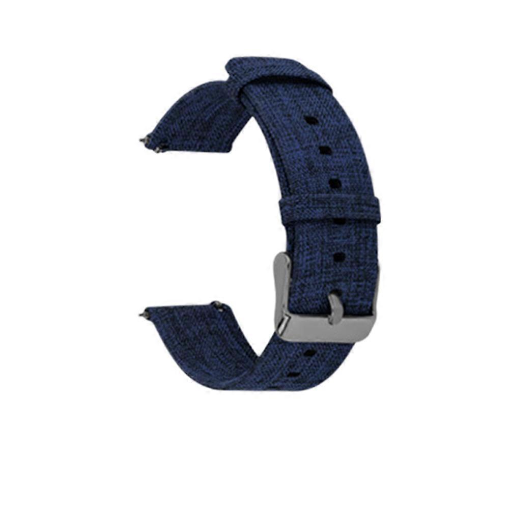 Watch Strap Canvas Blue for Watch Replacement 22mm Compatible Band