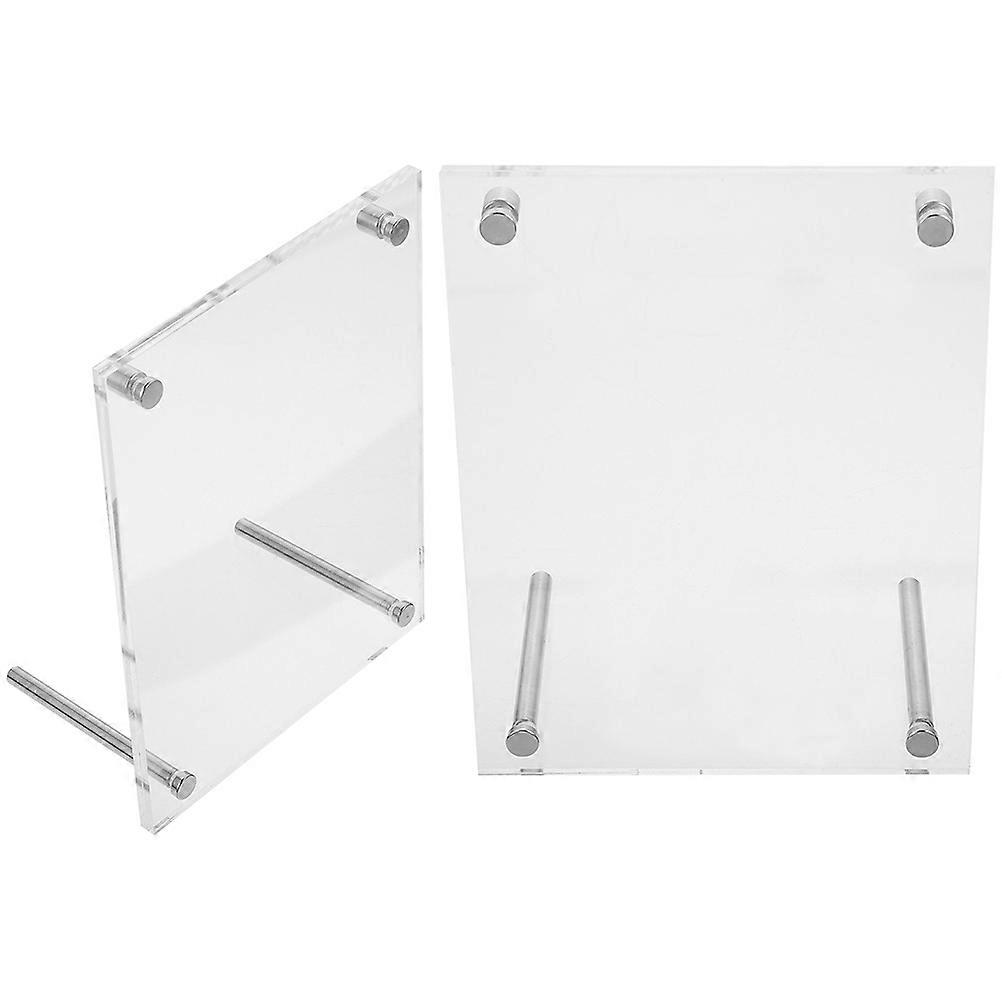 Transparent Business License Frame Acrylic Photo Frame for Display 6Pcs