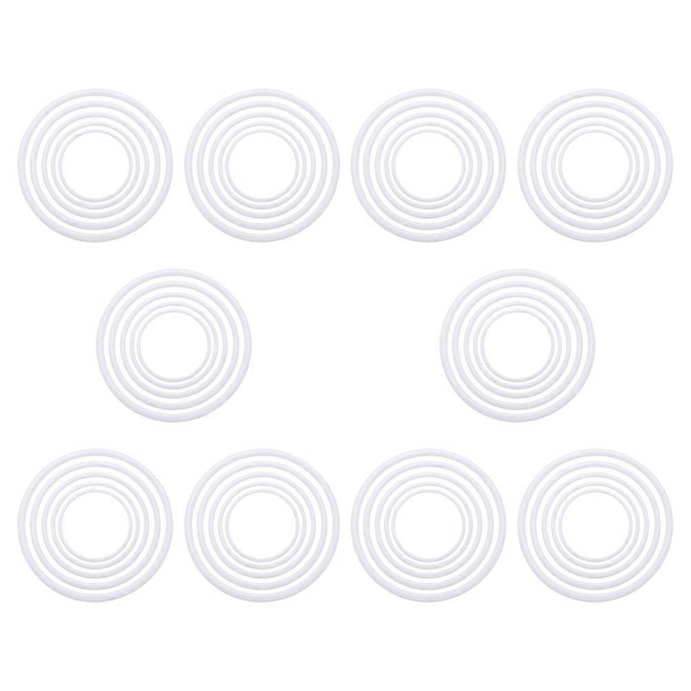 Round Plastic Rings for Crafts Dreamcatcher DIY 180Pcs Bundle