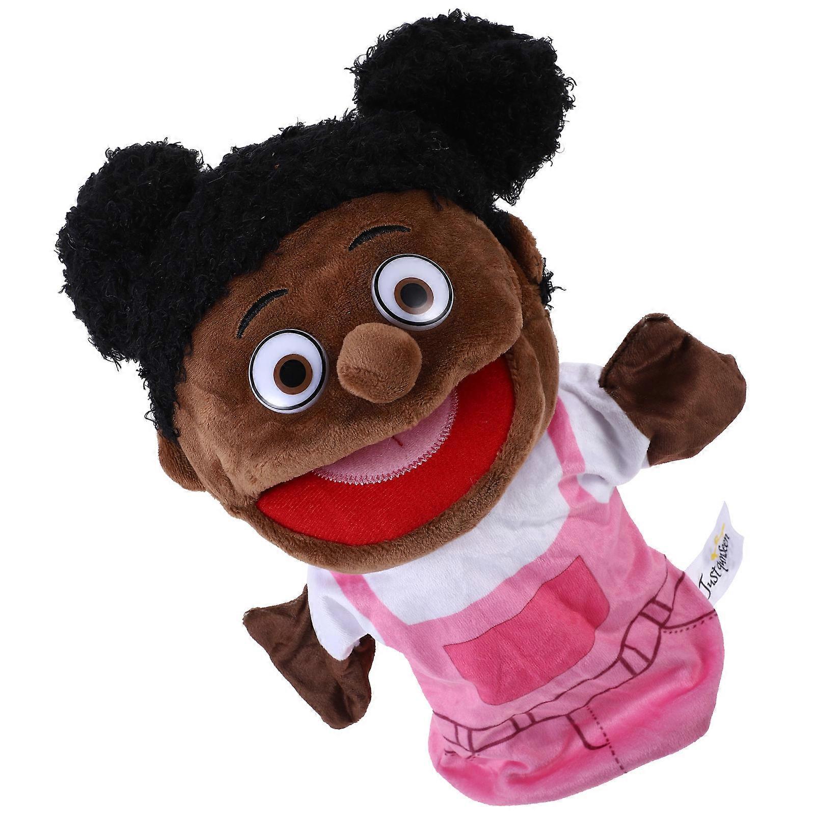Hand Puppets Family Member Hand Puppet for Performance 2Pcs Multicolor Set