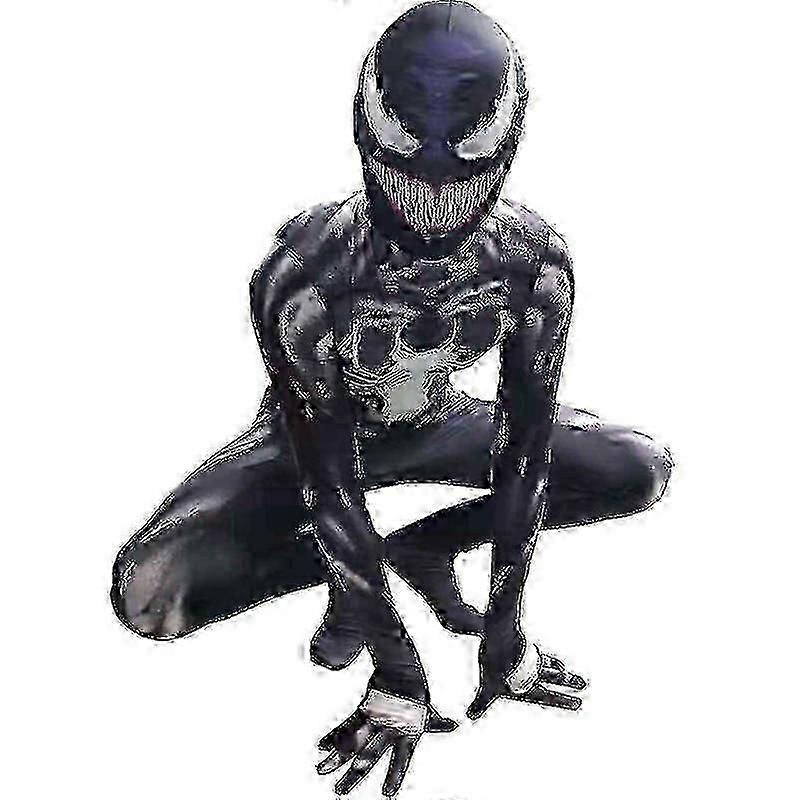 Kids Boys Venom Spider-man Cosplay Costume Party Jumpsuit Fancy Dress+
