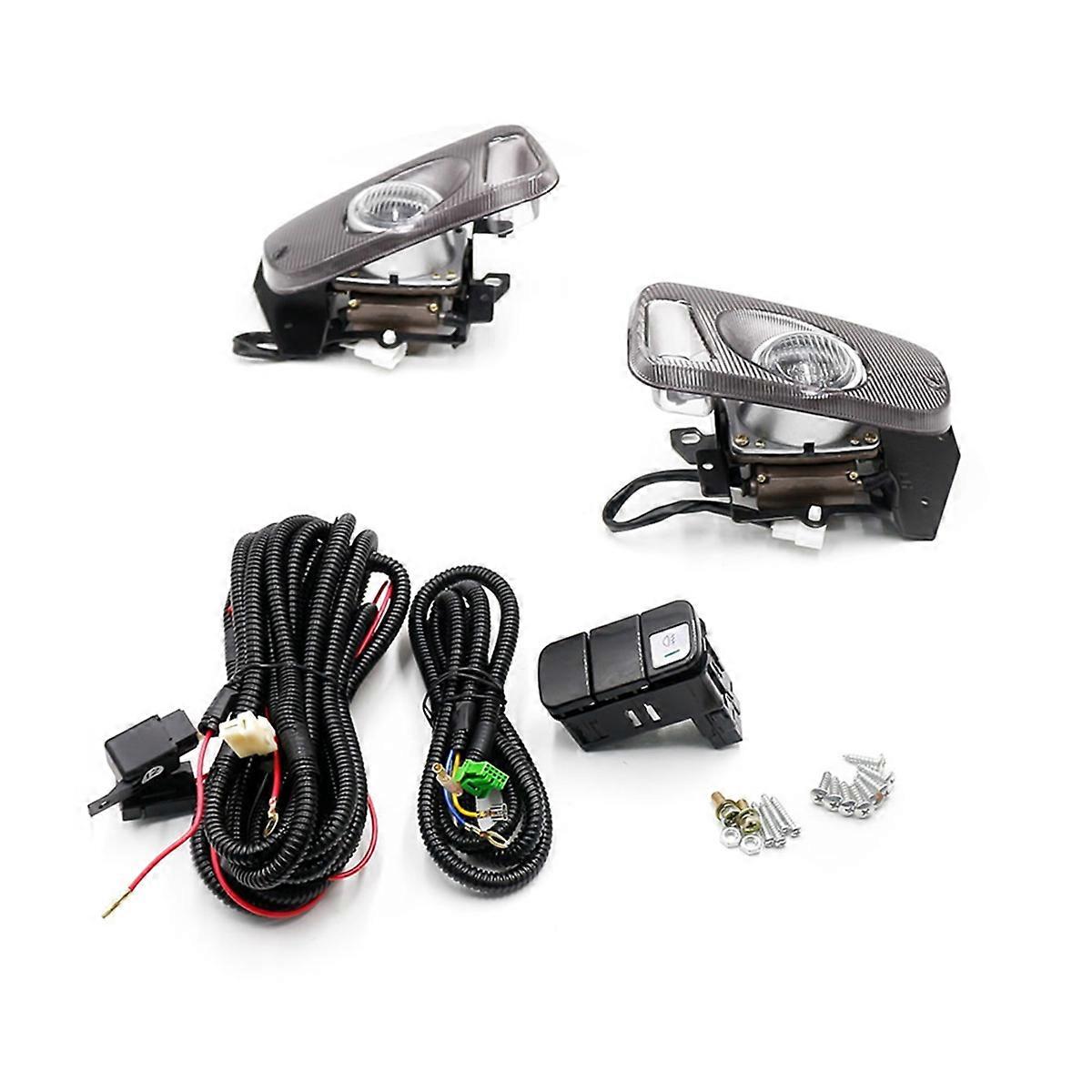 Left Right Fog Lights Fog Lamp Driving Bumper Lamp for 2/3D EG D15 D16 1.5/1.6 1992-1995 White