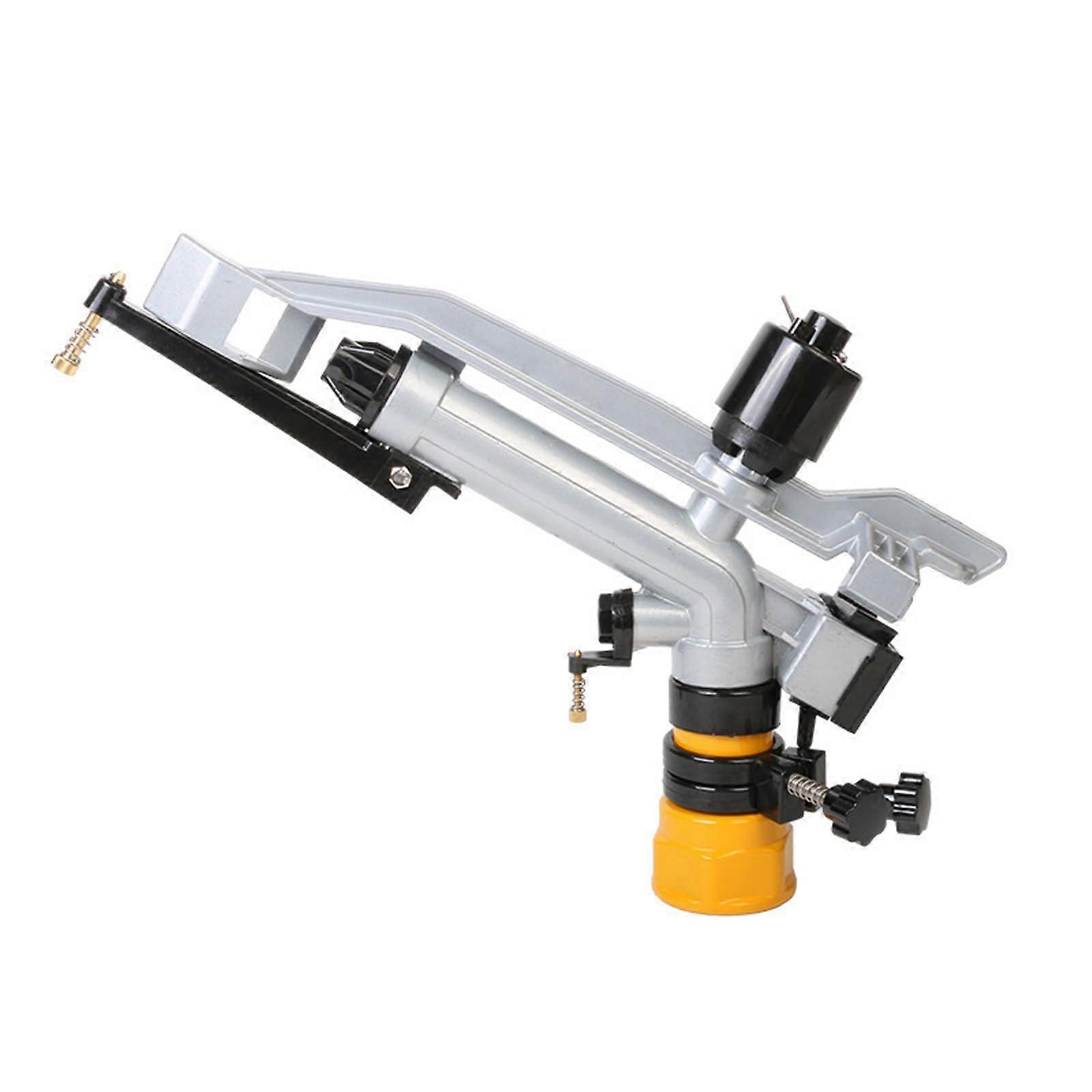 Automatic Rotating Sprinkler Head For High Pressure Metal Garden Irrigation And Lawn Watering, Adjustable Coverage Range