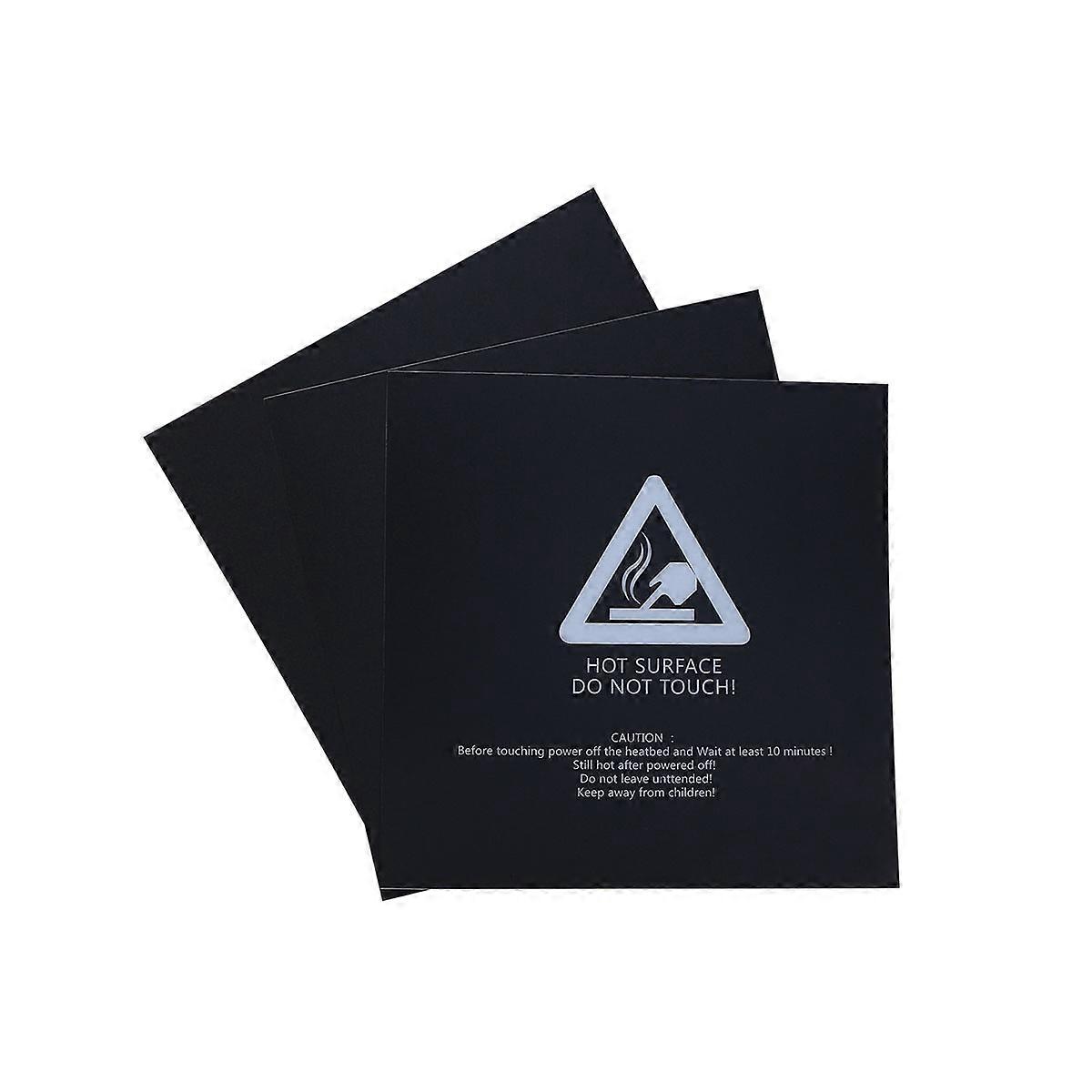 3D Printing Build Surface Printer Plate for Heatbed 3Pcs Black Color
