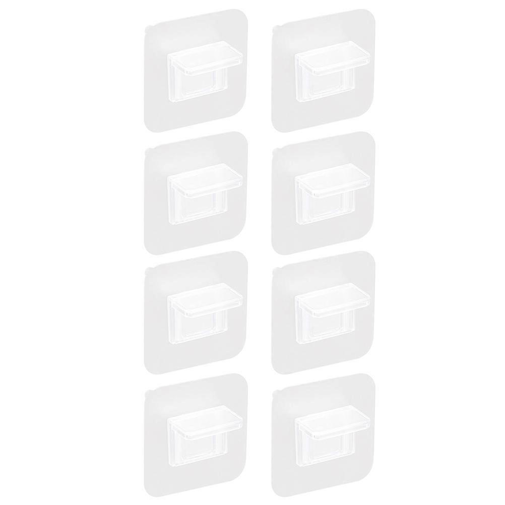 16 Pcs Multi-functional Partition Support Hook For Home Storage 2.4 Inch White Simple Style Material