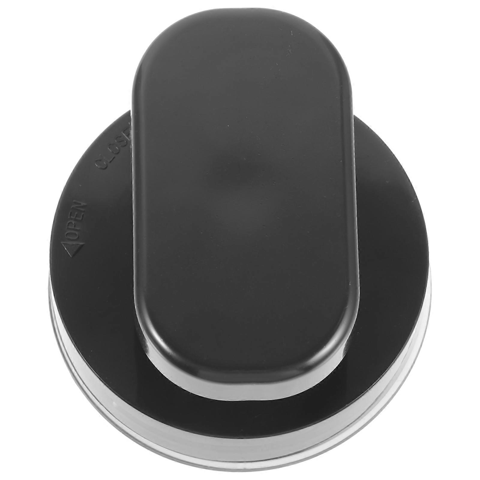 Square Cupboard Knob 4Pcs Self Stick Handle Home Safety Application Black Durable Material Glue