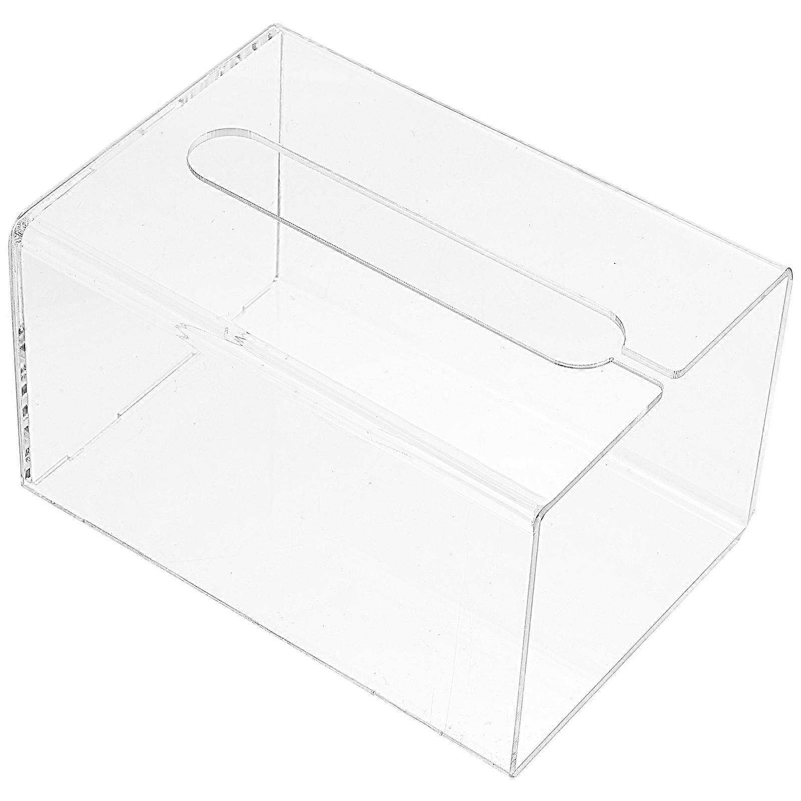 Wall Tissue Storage Box Transparent for Storage 3Pcs Napkin Container