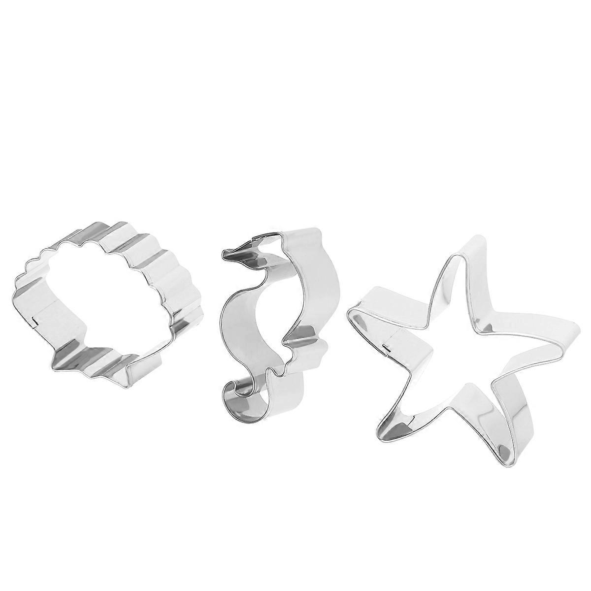 Biscuit Cutters Stainless Steel for Baking 9Pcs Ocean Theme Cookie Set