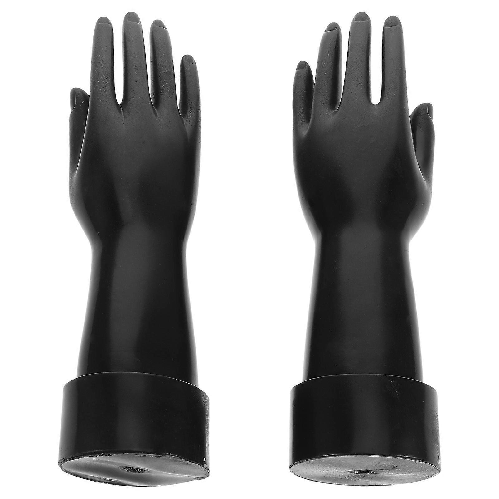 Hand Model Holder Countertop Ring Holder for Rings 4Pcs White Pe