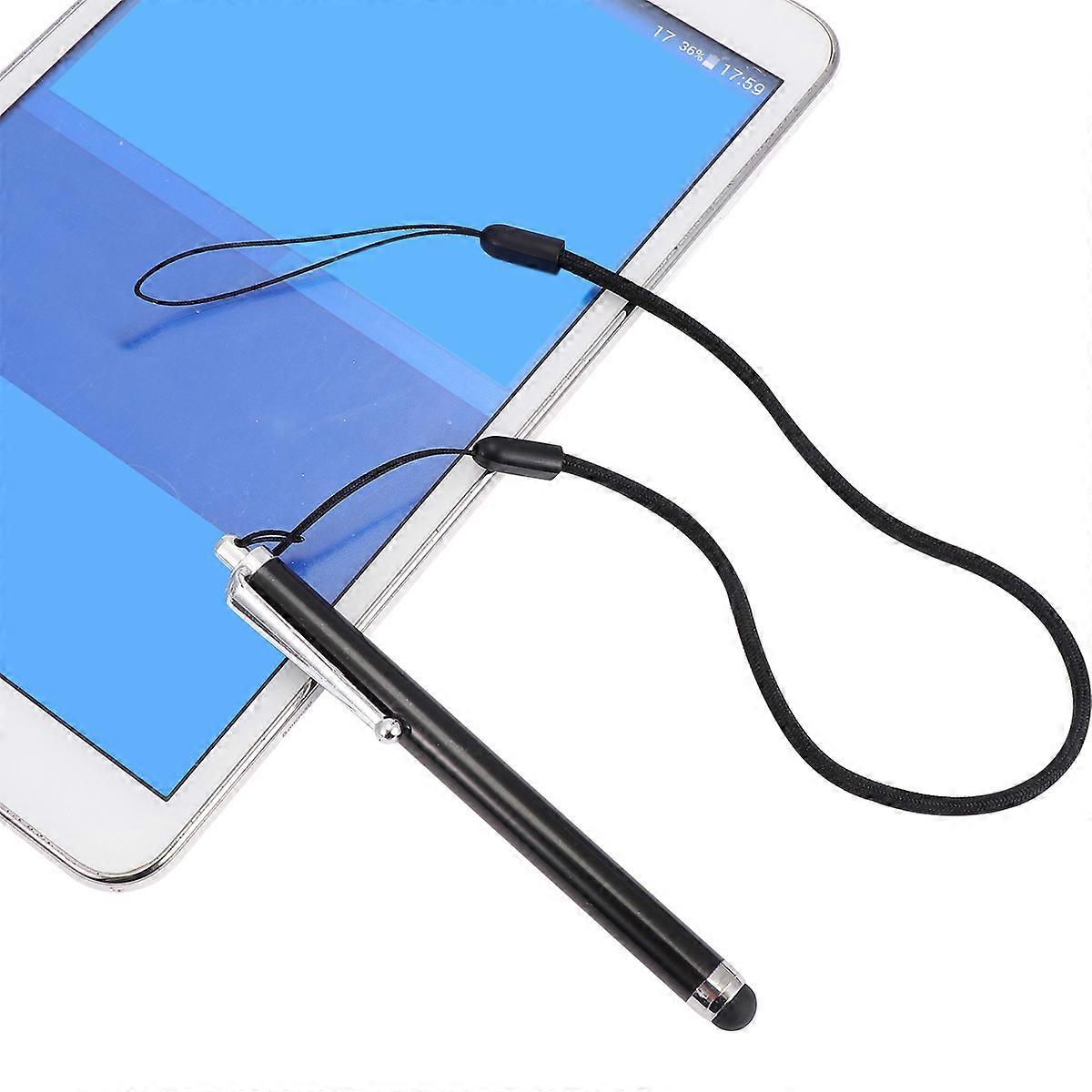 Touch Screen Stylus Metal Capacitive Pen for Phone 15Pcs Black with Lanyard