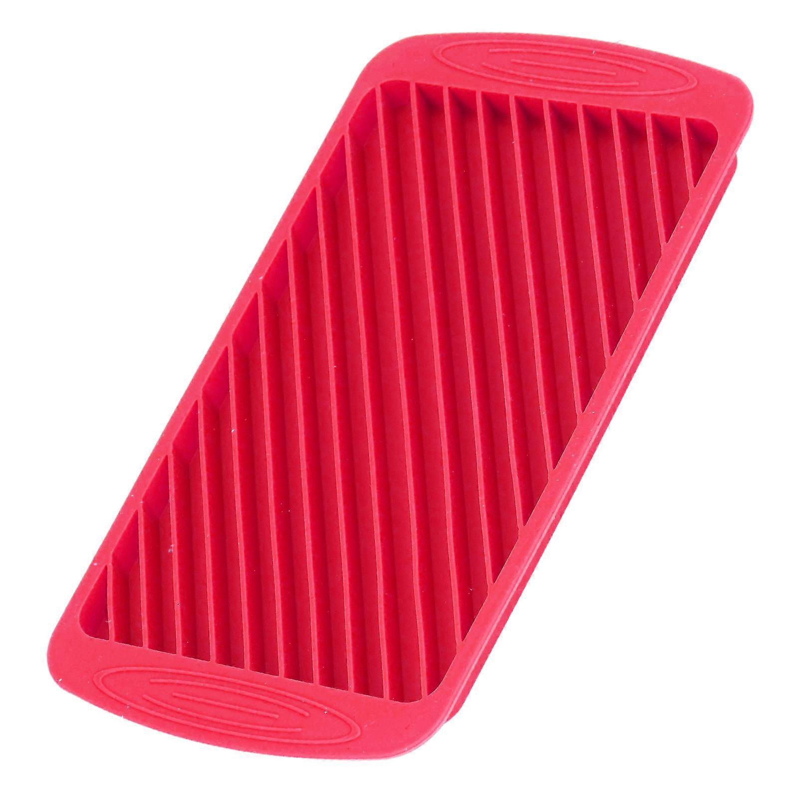 Silicone Ice Cube Tray 20 Compartments 20x11x1cm Red Kitchen