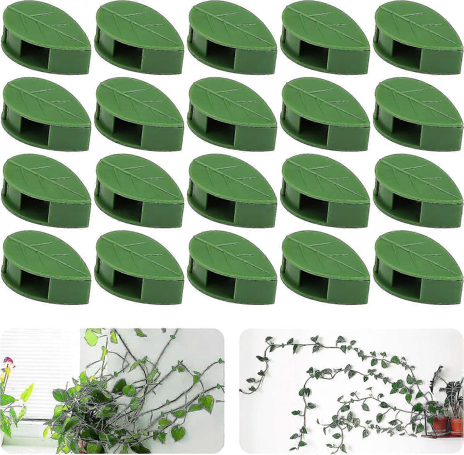 50pcs Plant Climbing Wall Fixture Clips, Invisible Self-adhesive Hanging Plant Vines Clips For Wire Fixing