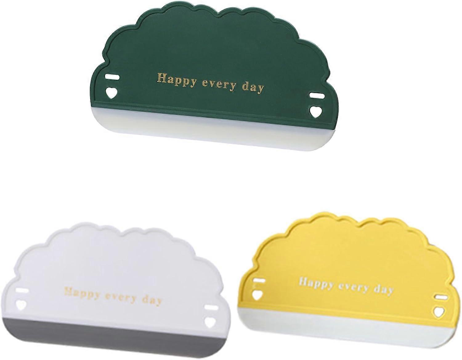 3pcs Soft Rubber Shower Door Glass Squeegees - Quick and Removal Tool