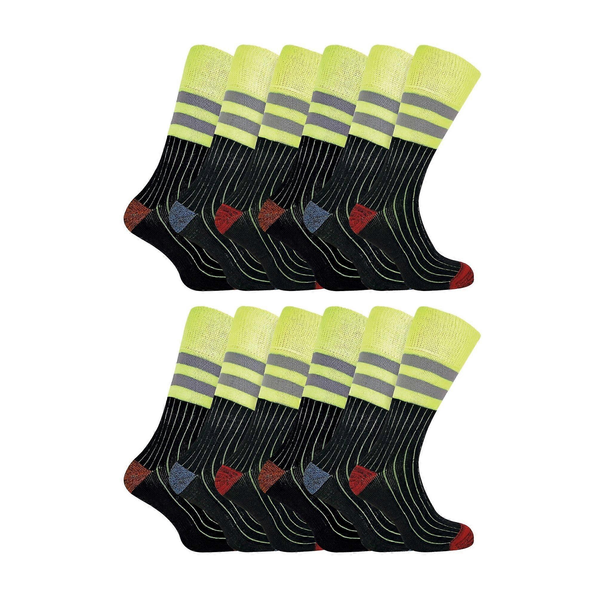 Sock Snob - Mens Multipack Hi Vis Work Socks