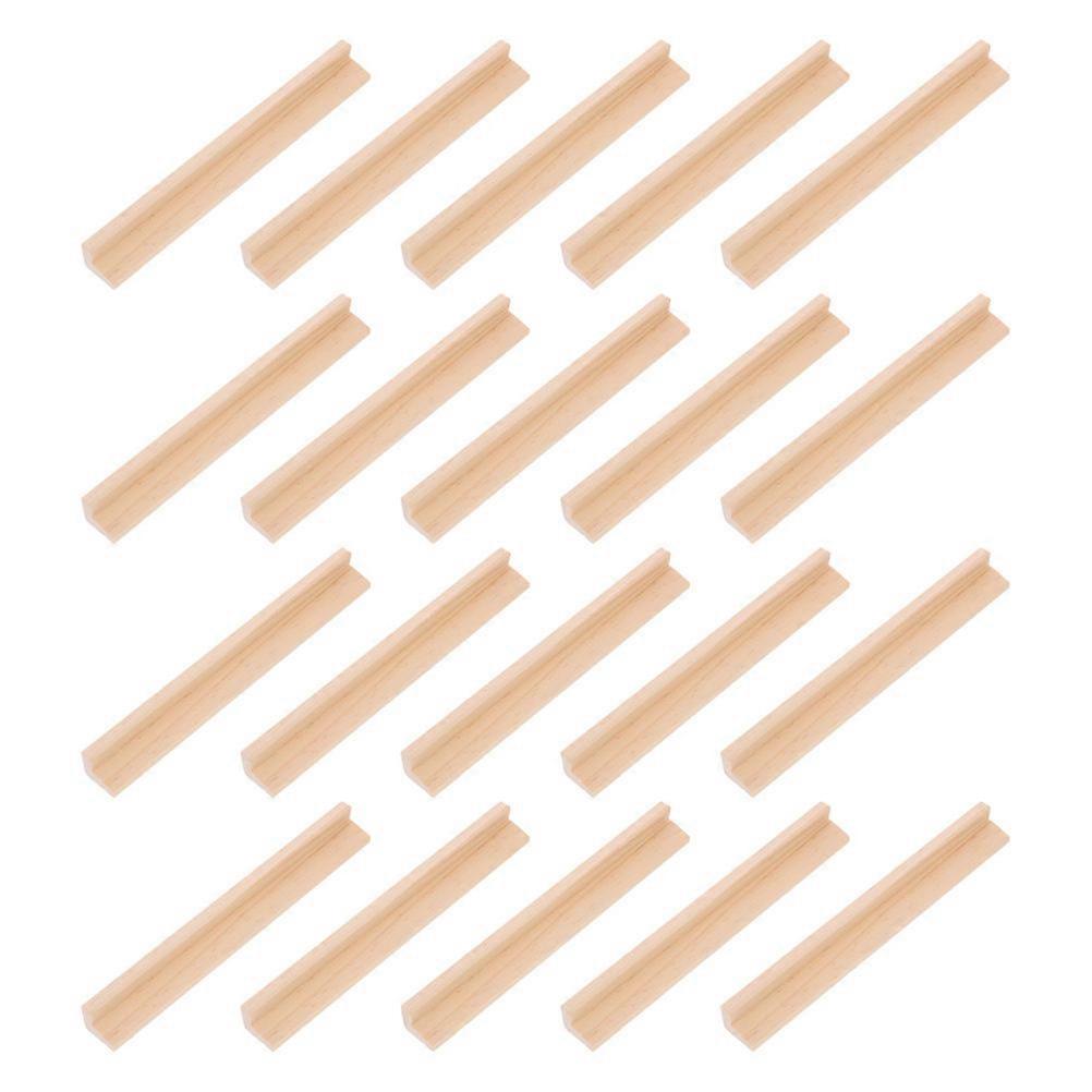 Game Organizer Wooden Domino Holders For Family And Teacher Use 19.00X2.30X1.80CM Simple Design 40Pcs