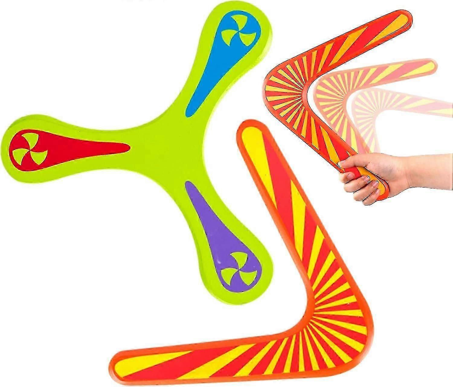 في الهواء الطلق Bummerang خشبي Boomerang ، 2 قطعة V Boomerang ، لعبة hildren في الهواء الطلق لمعدات اللعب