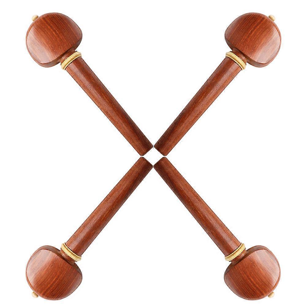 Brown Wood Cello Tuning Pegs for Durable String Instrument Use 8Pcs