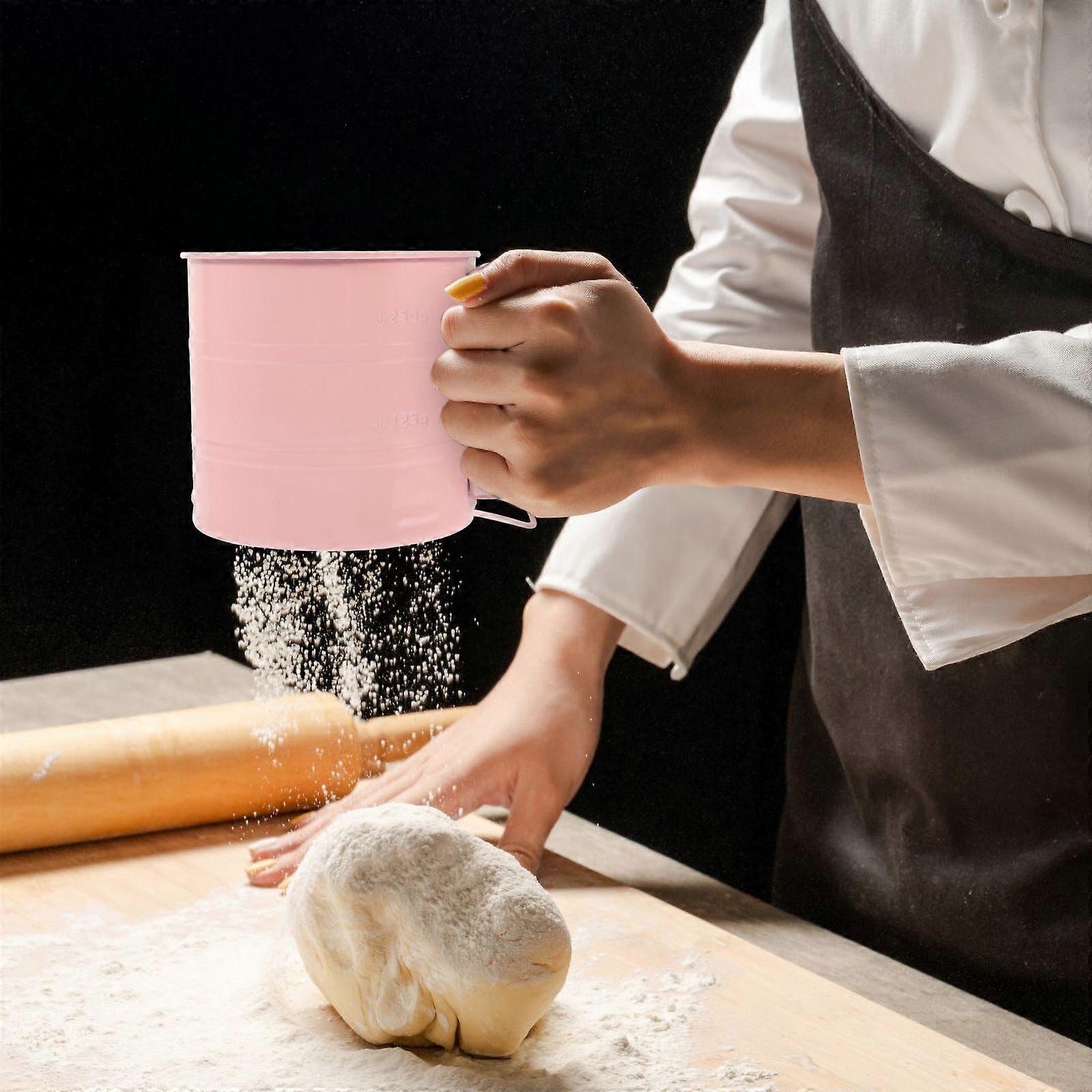 Handheld Flour Sifter Flour Sifter Sieve Flour Sifter Cup with Handle Hand-operated Flour Sieve