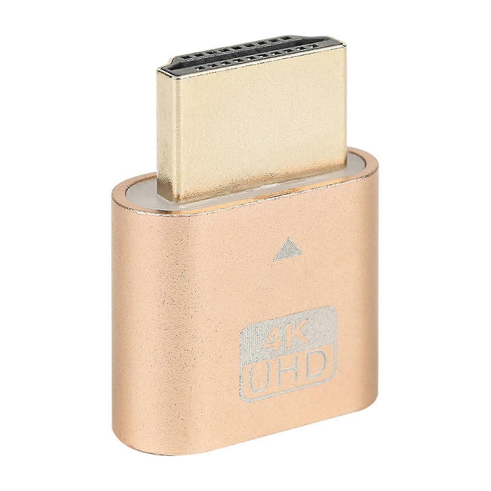 4K HDMI-compatible Dummy Plug Virtual Monitor Display Emulator Headless Virtual Display Adapter