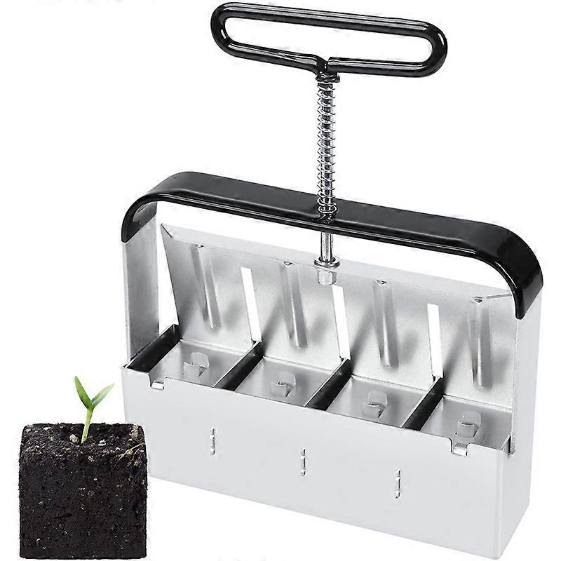 Manual Four Earth Block Makers Soil Blocker Garden Tool Seeding Tool Four Without Dibble