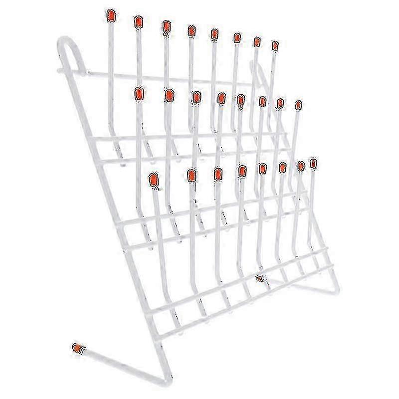 Lab Drying Rack with 24 Pegs for Lab Glassware - Wall-Mounted Glassware Drying Rack2025
