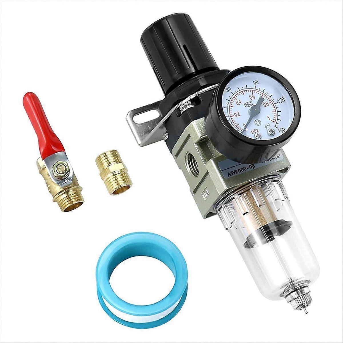 1/4 Inch Air Compressor Filter Regulator Combo AW2000-02