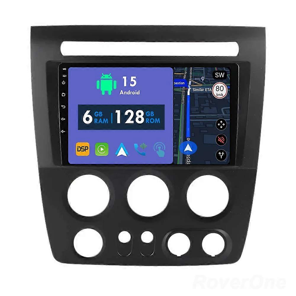 Car Radio 6G+128G CarPlay GPS Navigation Head Unit for Hummer H3 1 2005 - 2010 Android Auto Bluetooth Stereo Touch Screen