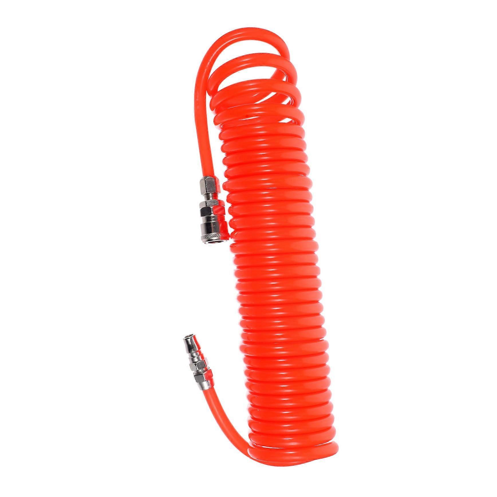 PU Telescopic Spiral Air Compressor Hose Retractable  Pressure With Connector For Pneumatic Tools