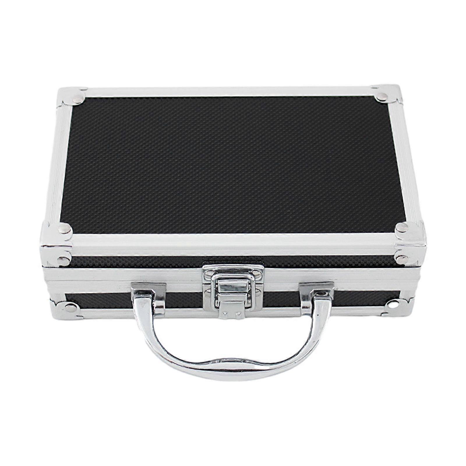 Mic Gear Storage Box Hard Case Instrument Box Hard Shell Carrying Case Black S