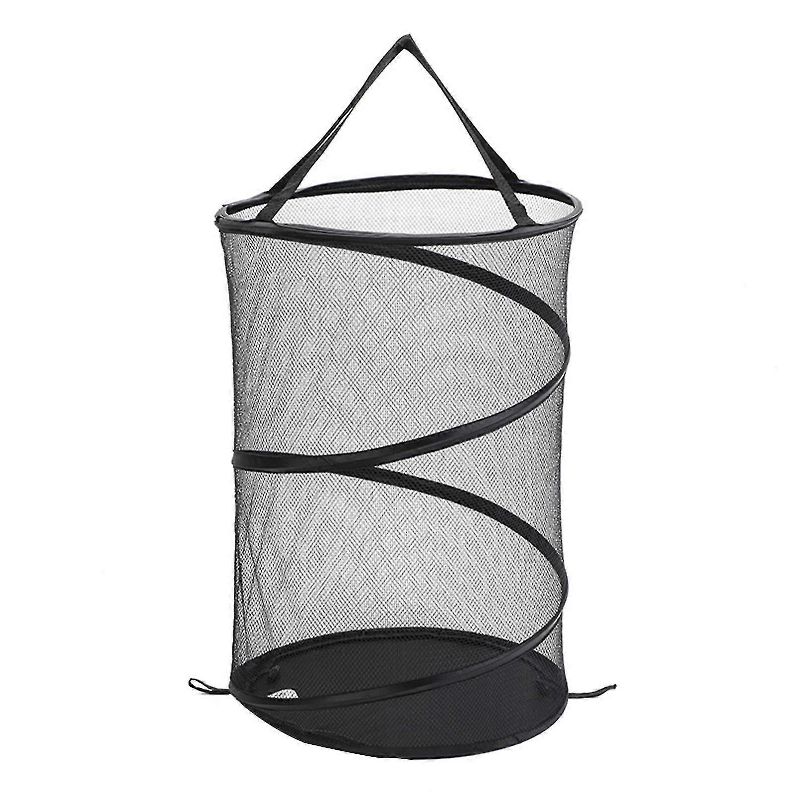 Mesh Laundry Basket Foldable Pop-up Laundry Hamper Collapsible Laundry Baskets With Reinforced Carry Handle Large