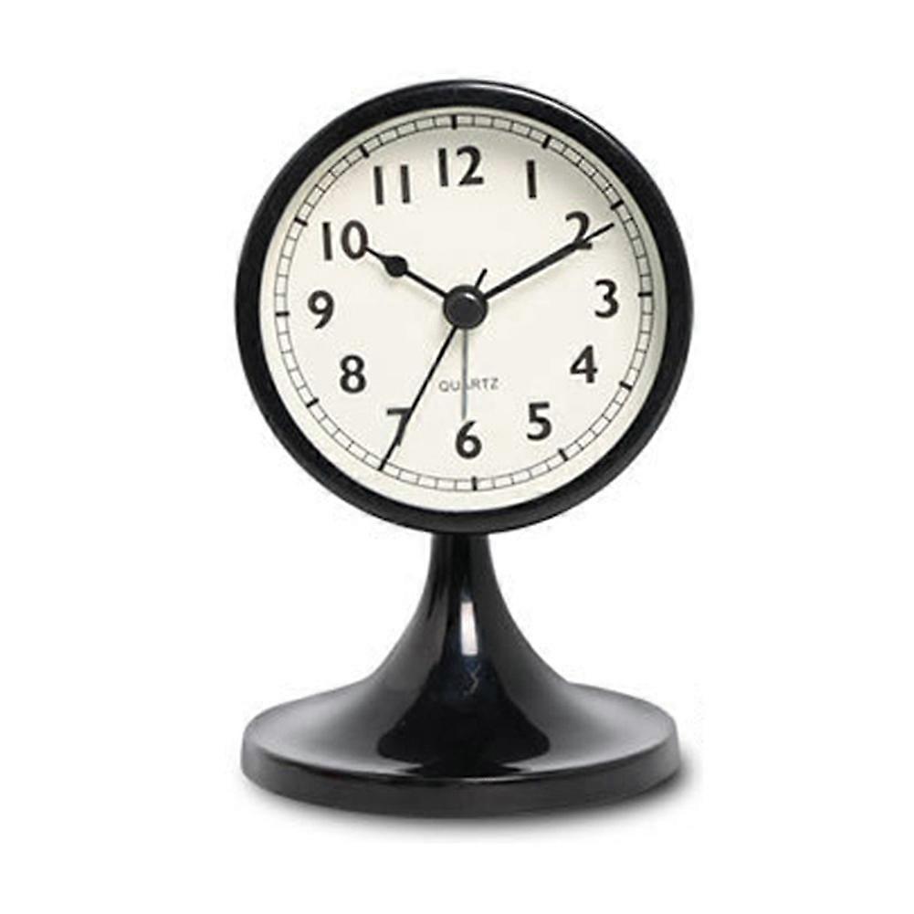 Nordic Metal Round Alarm Clock, Silent Table Clock, Home Decor A