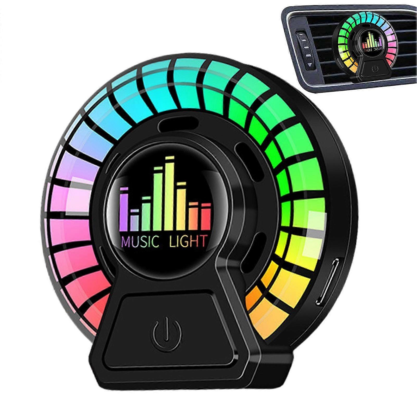 Car Air Diffuser Vent Clip With LED Light Fragrance Lamp For Automotive Aromatherapy 1 Count