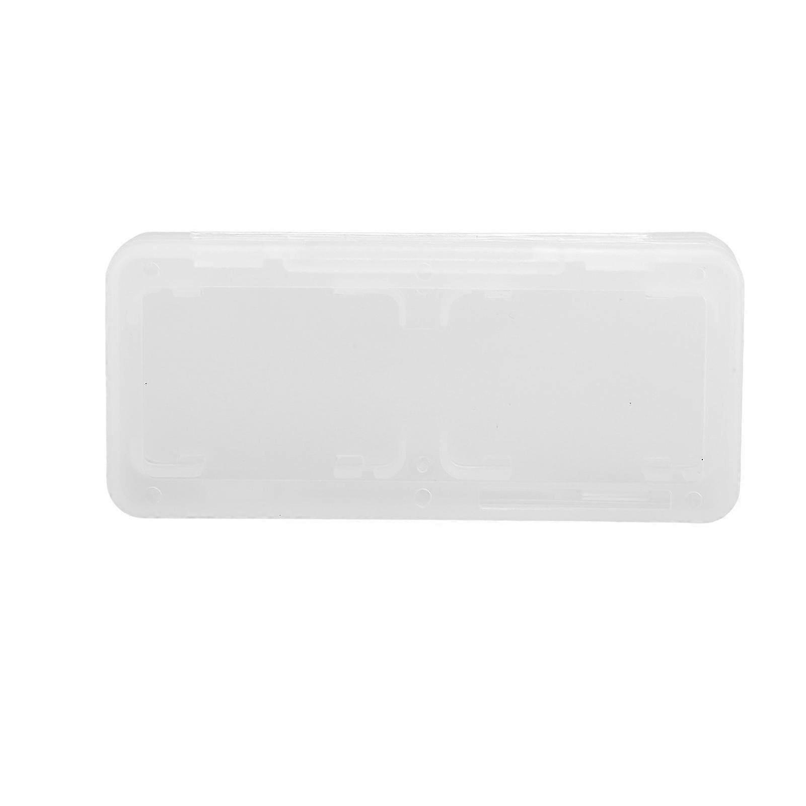 4‑In‑1 Game Cards Case Dustproof Portable PP Game Cartridge Storage Box for SwitchTransparent White