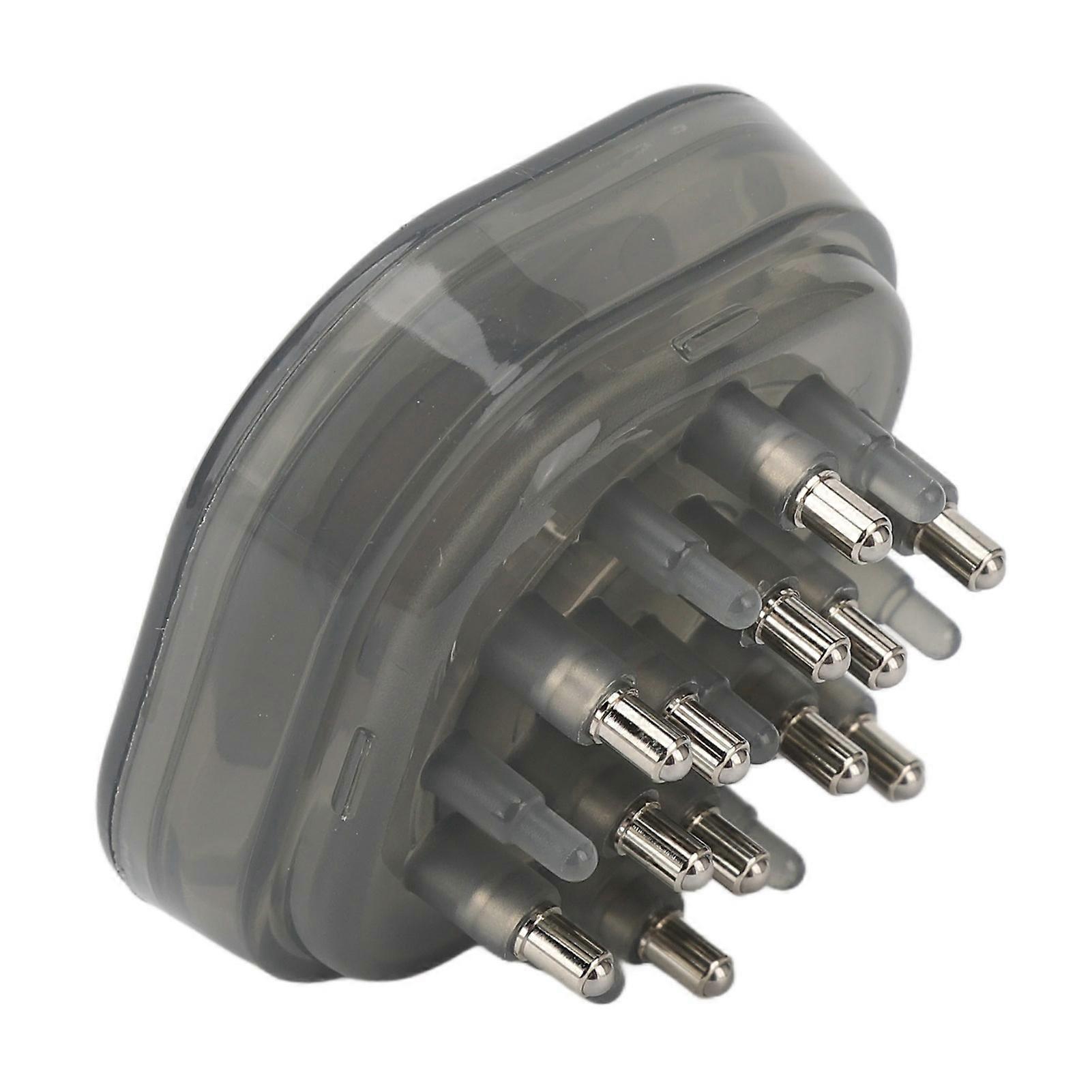 15ml Scalp Applicator Comb Transparent Massage Scalp Serum Applicator for Hair Oil Care Black 