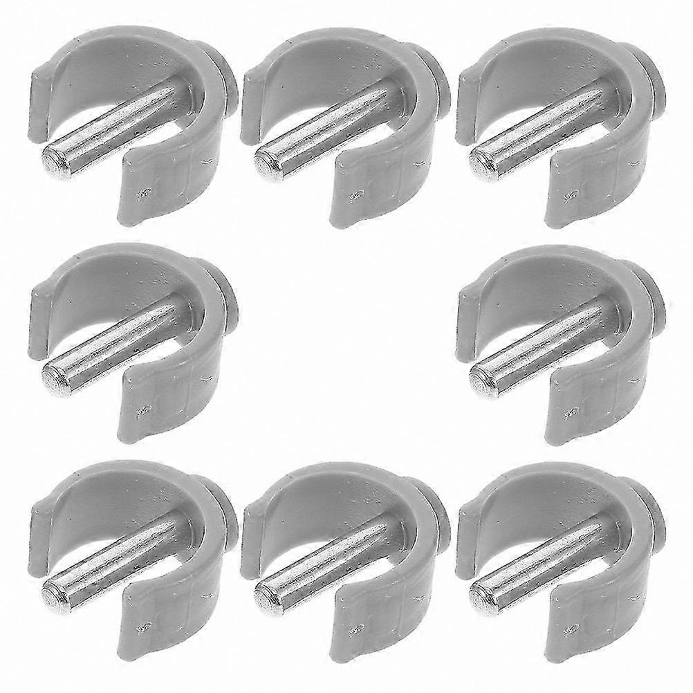 8-Pack Non-Slip Crutch Tips with Buckle Latch Pins for Walking Sticks and Trekking Poles Replacement Parts